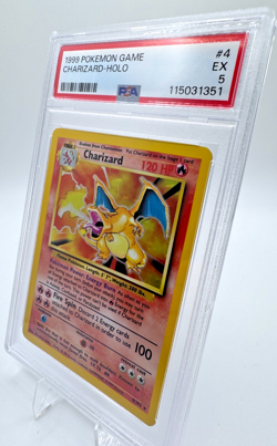 Charizard Base Set 4/102 Holo PSA 5 EX Pokemon Card Cert #115031351 Fresh Graded - Image 4