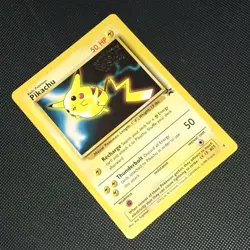 NM Pokemon PIKACHU Card BLACK STAR PROMO Set #4 Movie Release WB Stamped WOTC - Image 2