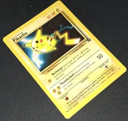 NM Pokemon PIKACHU Card BLACK STAR PROMO Set #4 Movie Release WB Stamped WOTC - Image 3