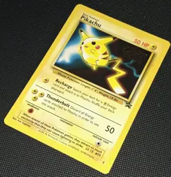 NM Pokemon PIKACHU Card BLACK STAR PROMO Set #4 Movie Release WB Stamped WOTC - Image 4