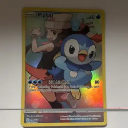 The Pokemon Company Piplup 239/236 Cosmic Eclipse Secret Rare Full Art Holo - Image 1