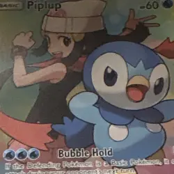 The Pokemon Company Piplup 239/236 Cosmic Eclipse Secret Rare Full Art Holo - Image 5
