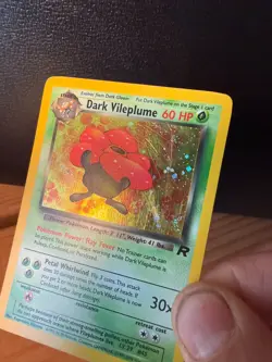 Pokemon Dark Vileplume 13/82 Team Rocket Holo Rare Unlimited English 60 HP - Image 3