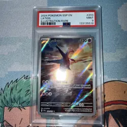 2024 POKEMON SSP EN-SURGING SPARKS ILLUSTRATION RARE #203 LATIOS PSA 9 - Image 1