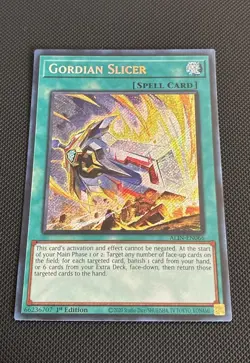 Yugioh! - Gordian Slicer ALIN-EN066 Alliance Insight 1st Edition Secret Rare NM - Image 1