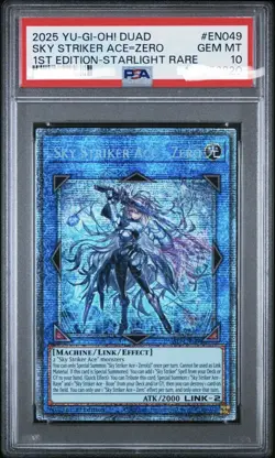 2025 YU-GI-OH! DUAD-DUELIST'S ADVANCE | 1ST EDITION-STARLIGHT RARE PSA 10 - Image 1