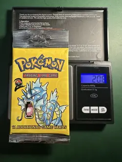 1999-2000 WOTC Pokemon Base Set 2 LIGHT Hanger Booster Pack - Gyarados Art - Image 1