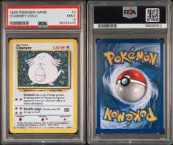 Chansey Holo Rare # 3 1999 Base Set Unlimited PSA 9 Pokemon TCG - Image 2