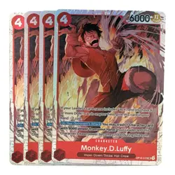 Monkey D. Luffy OP16-015 SR Playset x4 English One Piece TCG NM - Image 1