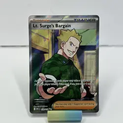 Lt. Surge's Bargain 170/132 Me01: Mega Evolution Holo Ultra Rare NM - Image 1