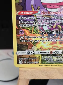 Pokemon TCG Gengar TG06/TG30 Lost Origin Trainer Gallery Ultra Rare Holo English - Image 5