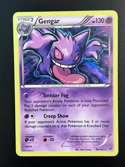 Gengar 60/162 BREAKthrough Holo Rare English Pokemon TCG Stage 2 HP 130 2015 - Image 1