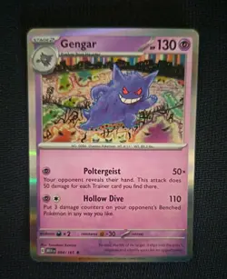 Pokemon Gengar TCG Rare Holo Card Scarlet & Violet 151 094/165 - Image 1