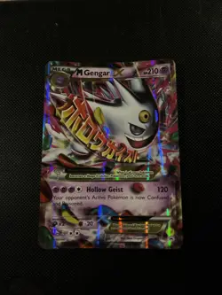 Pokemon TCG Mega Gengar EX Black Star Promos XY166 Shiny Holo Rare - Image 1