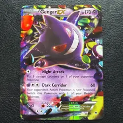 Pokemon Gengar EX TCG Holo Card Phantom Forces Ultra Rare 34/119 - Image 1