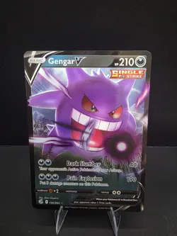 Pokemon TCG Gengar V Ultra Rare Holo- Fusion Strike, Near Mint - Image 1