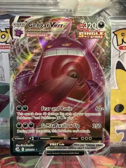 Pokemon TCG Gengar Vmax Fusion Strike 157/264 Holo Ultra Rare - Image 1