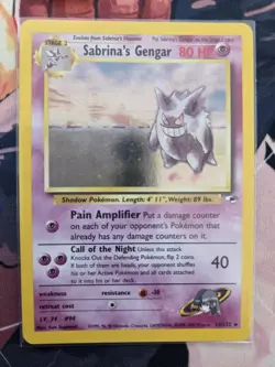 Pokemon TCG Holo Rare Sabrina's Gengar Gym Challenge 14/132 - Image 1