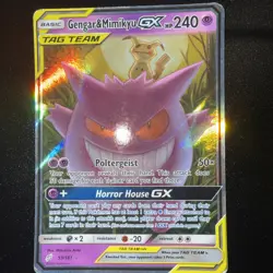 Pokemon TCG Gengar & Mimikyu GX Sun & Moon - Team Up 53/181 Holo Ultra Rare - Image 1