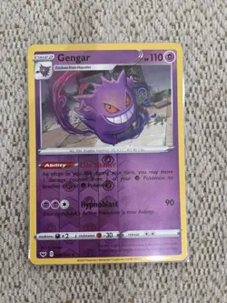 Gengar #85/202 – Sword & Shield Reverse Holo Rare – Pokemon TCG - Image 1
