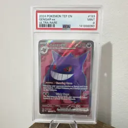 Pokemon TCG Gengar ex Sv05 Temporal Forces 193/162 Holo Ultra Rare PSA 9 2024 - Image 3