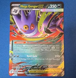 Pokemon TCG Mega Gengar EX 056/094 Phantom Forces Ultra Rare Holo - Image 1