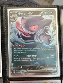 The Pokemon Company Pokemon TCG Gengar ex 104/162 SV05 Double Rare Holo - Image 1