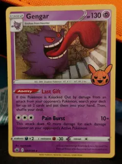 Gengar 057/198 Holo Rare - Trick Or Trade Stamp - Pokemon Tcg Nm - Image 1