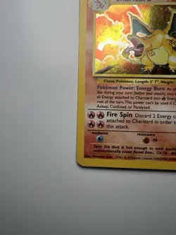 Pokemon TCG Charizard Holo Rare Card 4/130 Base Set 2 - Image 5