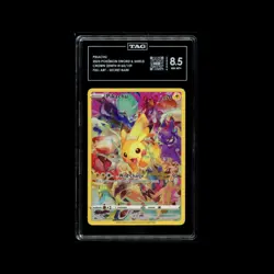 Pokemon Pikachu Secret Rare Holo Crown Zenith 160/159 TAG 8.5 Graded Card - Image 1