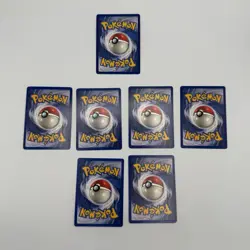 Pokemon Shadowless Lot of 7 Shadowless Base Set Energy Cards LP Complete Set - Image 5