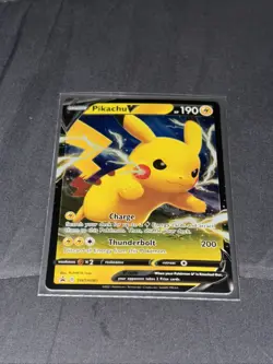 Pikachu V SWSH061 Shining Fates Promo Pokemon Pokemon Card - Near Mint - Image 1