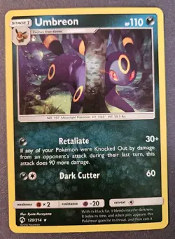 Umbreon 120/214 Blister Exclusive Cosmos Holo Pokemon Card English - Image 1
