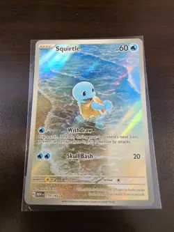 Pokemon Squirtle Holo Card TCG SV Scarlet & Violet 151 Series 170/165 - Image 1