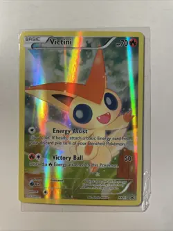 Victini XY117 Holo Promo Black Star NM Pokemon Card 2016 XY Series - Image 1
