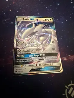 Lugia GX 159/214 Sm-Lost Thunder Ultra Rare Holo Card Near Mint Condition - Image 2