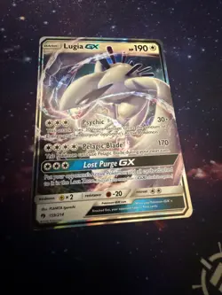 Lugia GX 159/214 Sm-Lost Thunder Ultra Rare Holo Card Near Mint Condition - Image 3