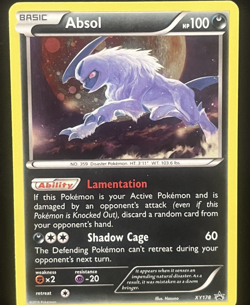 Pokemon Absol XY178 Promo Holo Basic XY 100 HP Shadow Cage Lamentation Card LP - Image 1