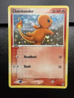 2004 CHARMANDER Pokemon Card #58 58/112 Fire Red & Leaf Green Holo MP - Image 2