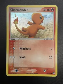 2004 CHARMANDER Pokemon Card #58 58/112 Fire Red & Leaf Green Holo MP - Image 3