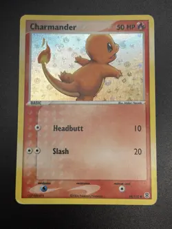 2004 CHARMANDER Pokemon Card #58 58/112 Fire Red & Leaf Green Holo MP - Image 4