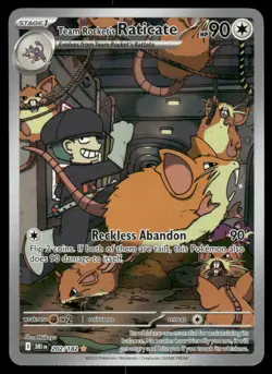 Pokemon Cards Team Rocket's Raticate 202/182 Destined Rivals NM - Image 1