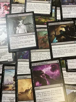 MTG 100 Lot of Common/Uncommon Black Swamp Creatures And Spells Cards No Repeat - Image 3