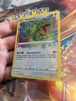 Rayquaza: 2020 Pokemon Vivid Voltage Rayquaza 138/185 Amazing Rare Holo NM - Image 3