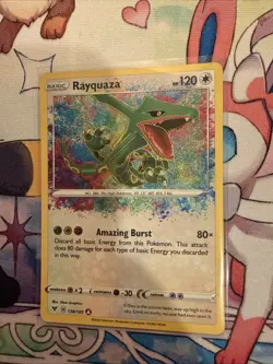 Pokemon TCG Rayquaza 138/185 Swsh04: Vivid Voltage Holo Amazing Rare MINT/NM - Image 2
