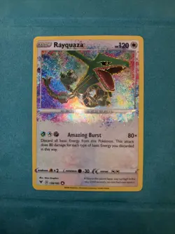 Pokemon TCG Rayquaza Vivid Voltage 138/185 Holo Amazing Rare NM - Image 4