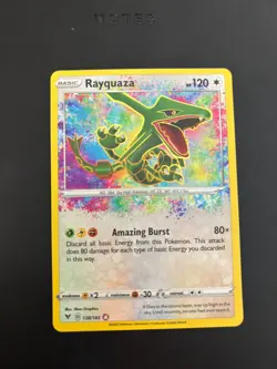 Rayquaza 138/185 Swsh04 Vivid Voltage Amazing Rare Holo Pokemon - Image 1