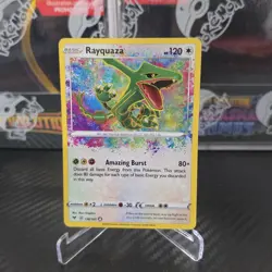 Rayquaza 138/185 Vivid Voltage Amazing Rare Holo Pokemon Card - Image 1
