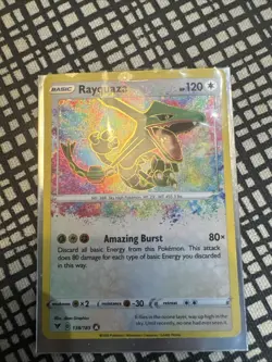 Nintendo Rayquaza 138/185 Vivid Voltage Amazing Rare Holo EN 120 HP 2020 - Image 1