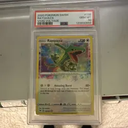 Pokemon Rayquaza Amazing Rare 138/185 Vivid Voltage Holo PSA 10 - Image 1